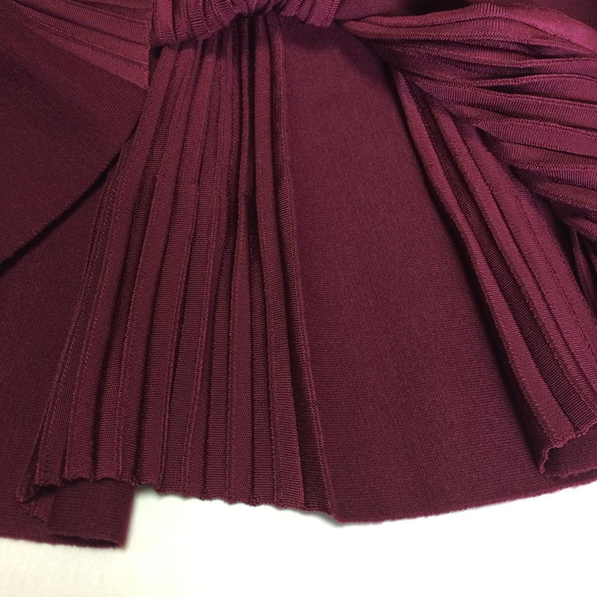 [ new goods ] ARAI a(ALAIA) pleated skirt 36 red Ron Herman service /01409