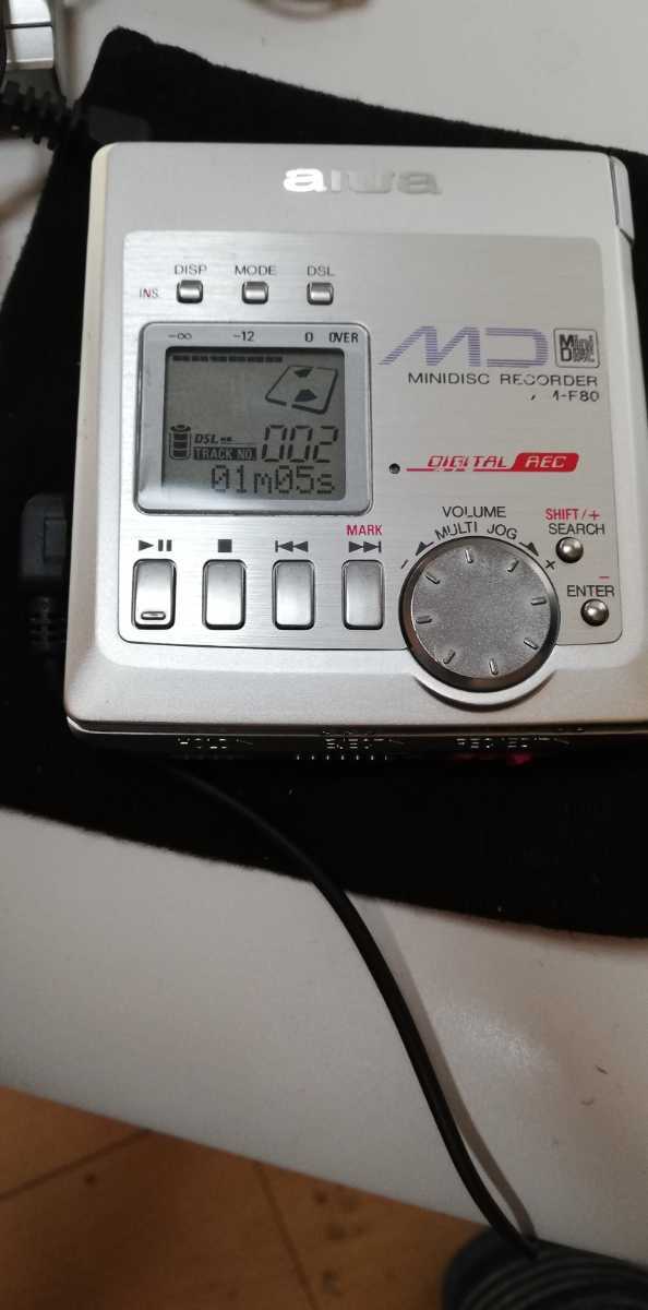 【オーディオ・音響機器】aiwa(アイワ)ポータブルMDプレーヤー AM-F80/ミニディスクレコーダー☆
