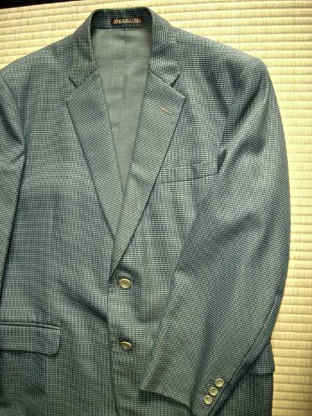 1958年 オーダーメイド 岩尾洋服店 仕立て屋 紳士 スーツ ライトブルー レア ビンテージ モッズ オールディーズ ジャズ(着れます,難も有り)_画像3