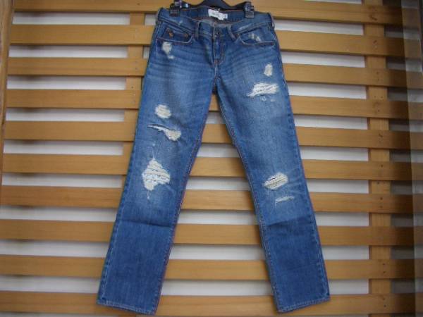  Abercrombie ( girls 16 number ) damage processing jeans / Rollei z*USA market sama 