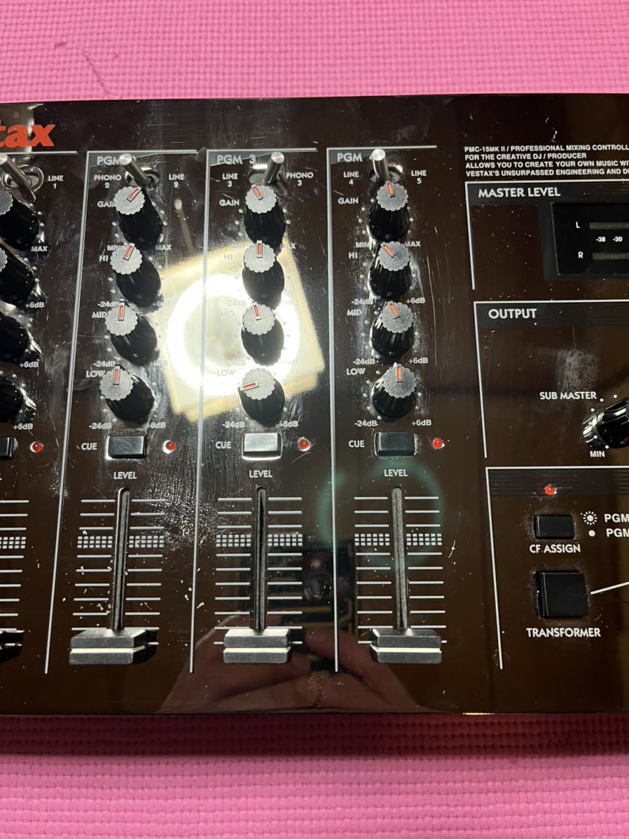 DJミキサー Vestax ベスタクス アナログミキサー PMC-15 MK2 可動品