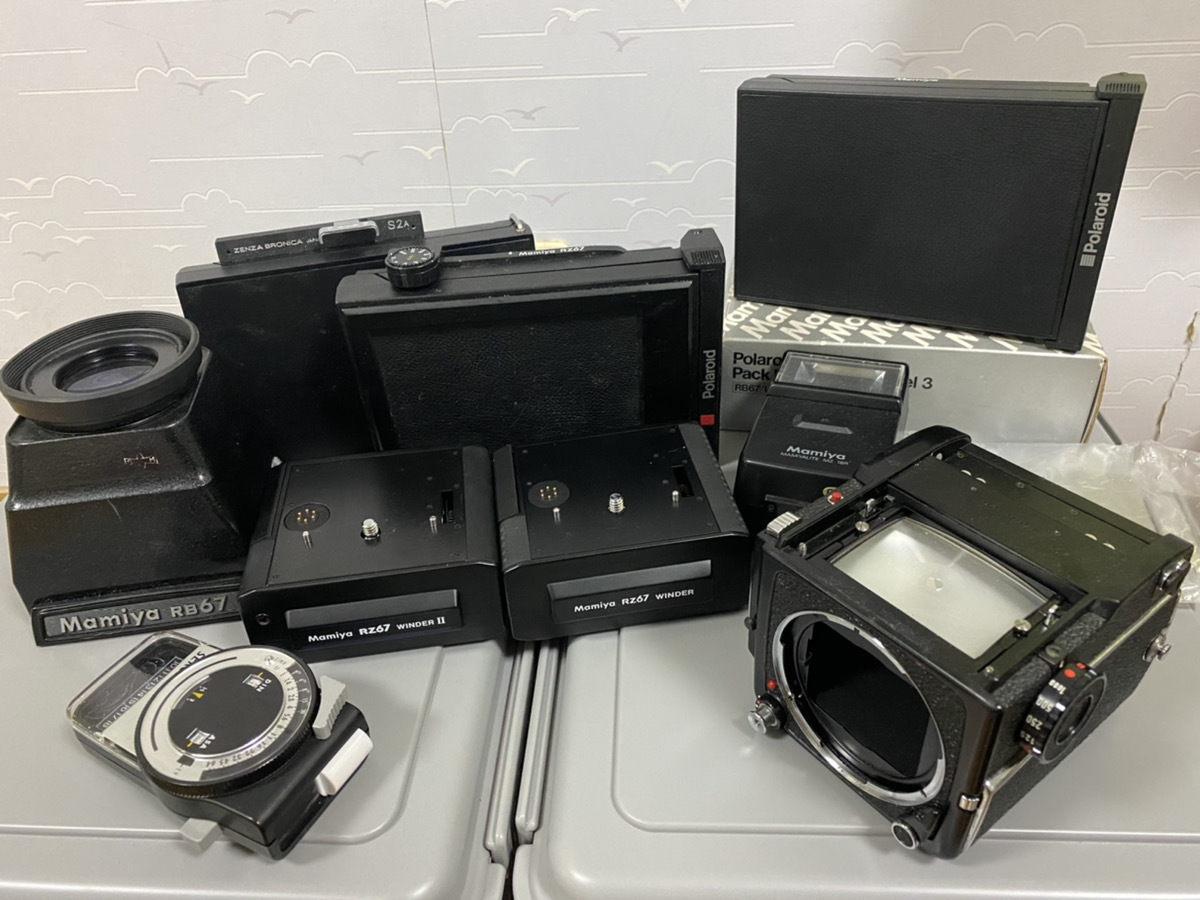 Mamiya M645 ハンドグリップ・レンズセット動作品! 販売直営店 家電