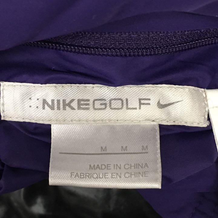 NIKE GOLF Nike Golf Golf одежда двусторонний длинный рукав защищающий от холода с хлопком жакет нейлон полный Zip swoshu Logo женский M