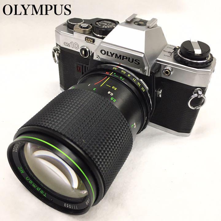 OLYMPUS OM10 オリンパス フィルムカメラ 一眼レフ マニュアルフォーカス ズームレンズ TOPMAN MC ZOOM C-MACRO  F3.5-4.5 35〜70mm