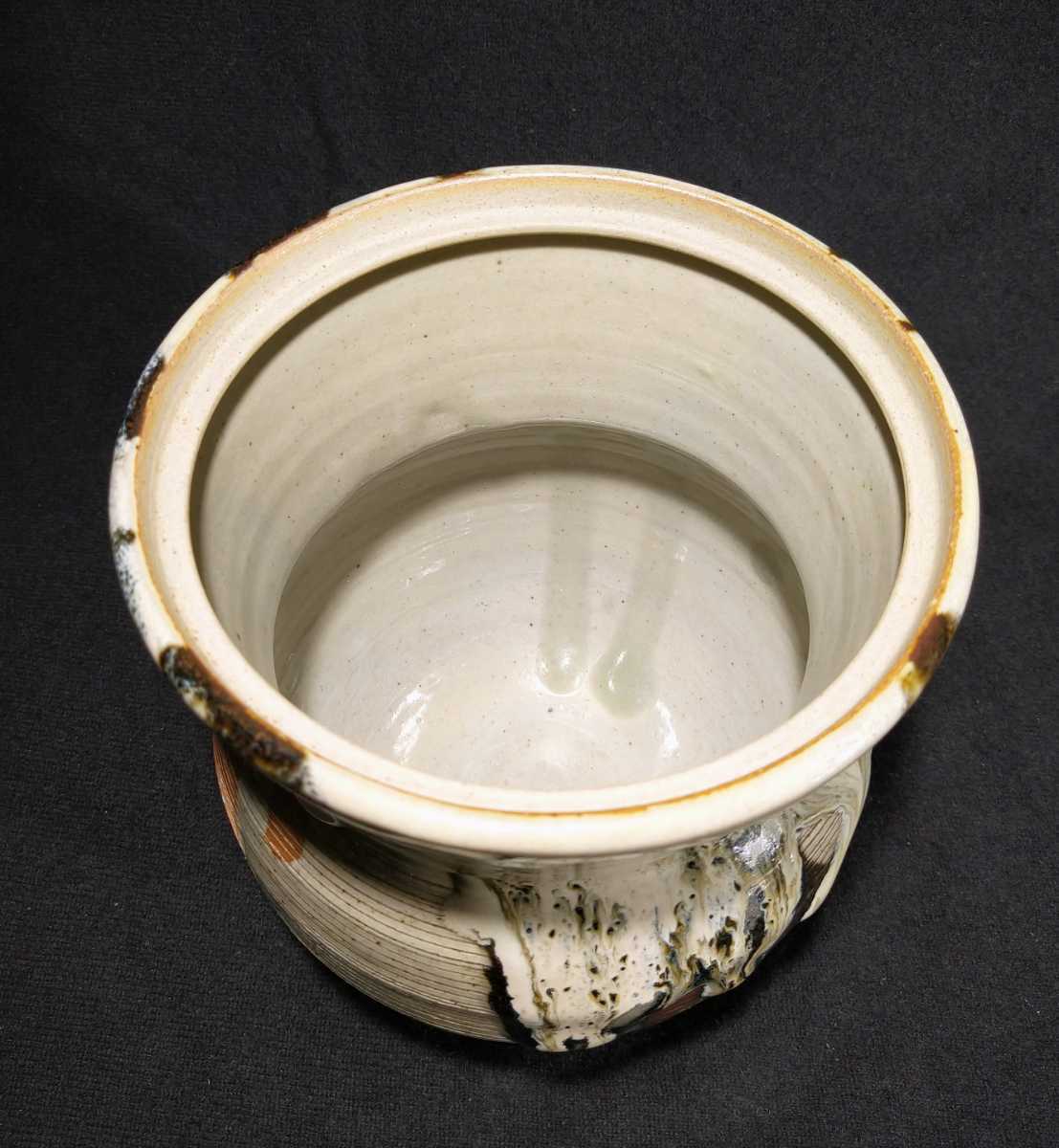 阿漕焼 水指 茶道具 阿漕窯 b-25e576 阿漕焼 水指 茶道具 阿漕窯 b-25e576
