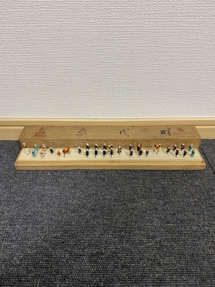 珍品】時代祭 維新 勤王隊 細密細工 銘有 年代物 時代物 詳細不明