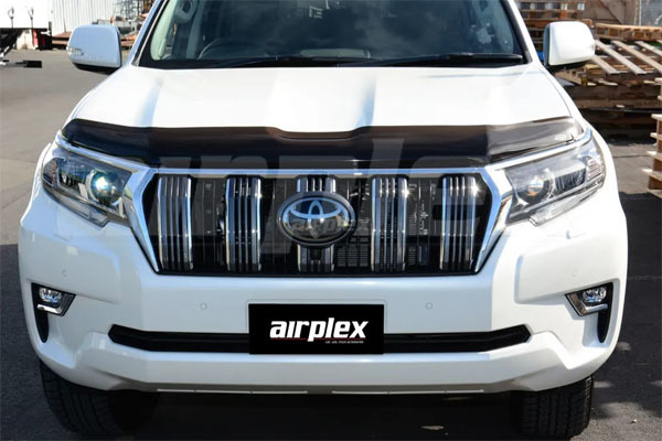 送料無料 airplex純正 プラド 150系 後期 ランドクルーザー ランクルプラド TRJ150W GDJ150W GDJ151W バグガード スモーク プロテクター 専用 ランドクルーザープラド150後期 トヨタ純正バグガード 引き取り