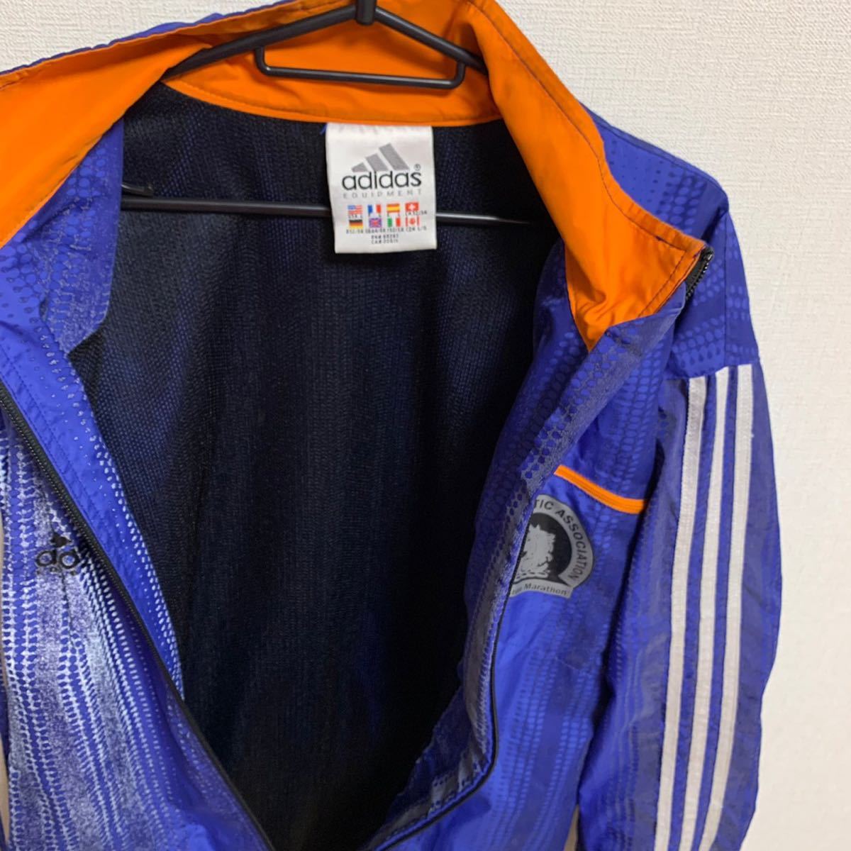 【希少】● 90's adidas 裏地有　ウインドブレーカー　アディダス　ボストンマラソン　ヴィンテージ　ストリート　アメカジ スポーツウェア_画像6