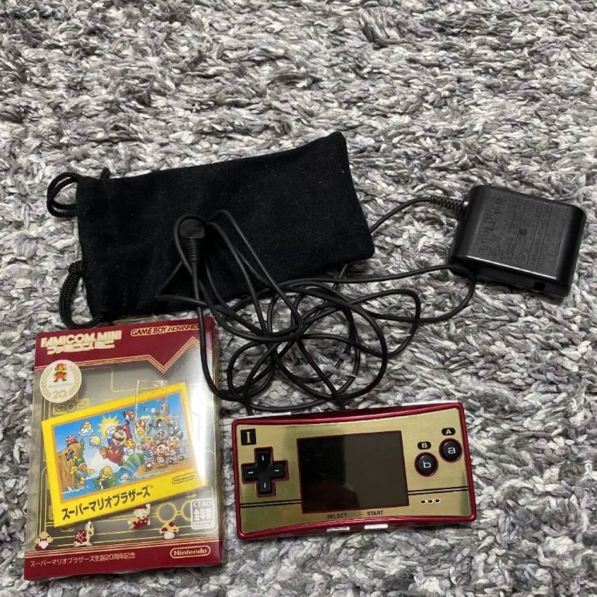 ゲームボーイミクロ　ファミコンver 中古　マリオブラザーズおまけ