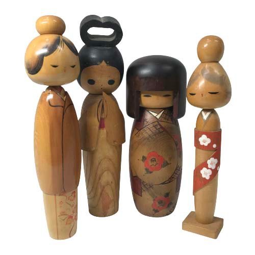 再入荷 こけし人形 4体セット - 通販 - motelparati.com.br