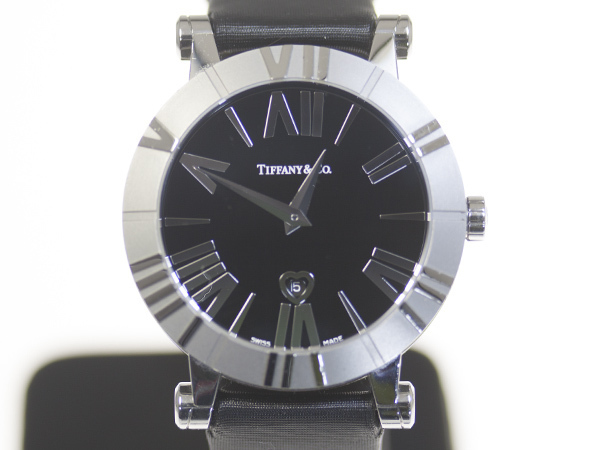 ティファニー ATLAS アトラス Z1301.11.11A10A41A クォーツ ハート デイト レディース 腕時計　中古良品 TIFFANY&Co.