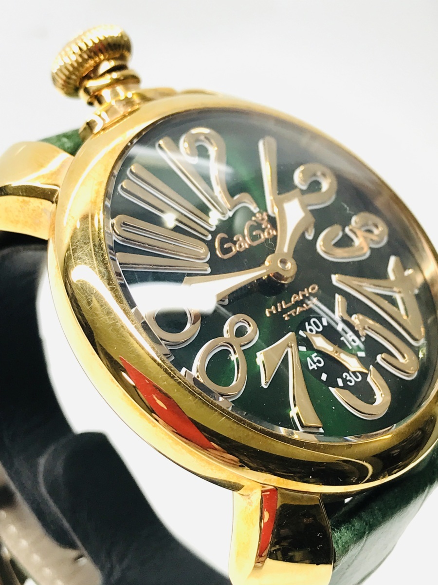 稼動品 GaGa MILANO ガガミラノ マヌアーレ48MM 腕時計 手巻き 機械式