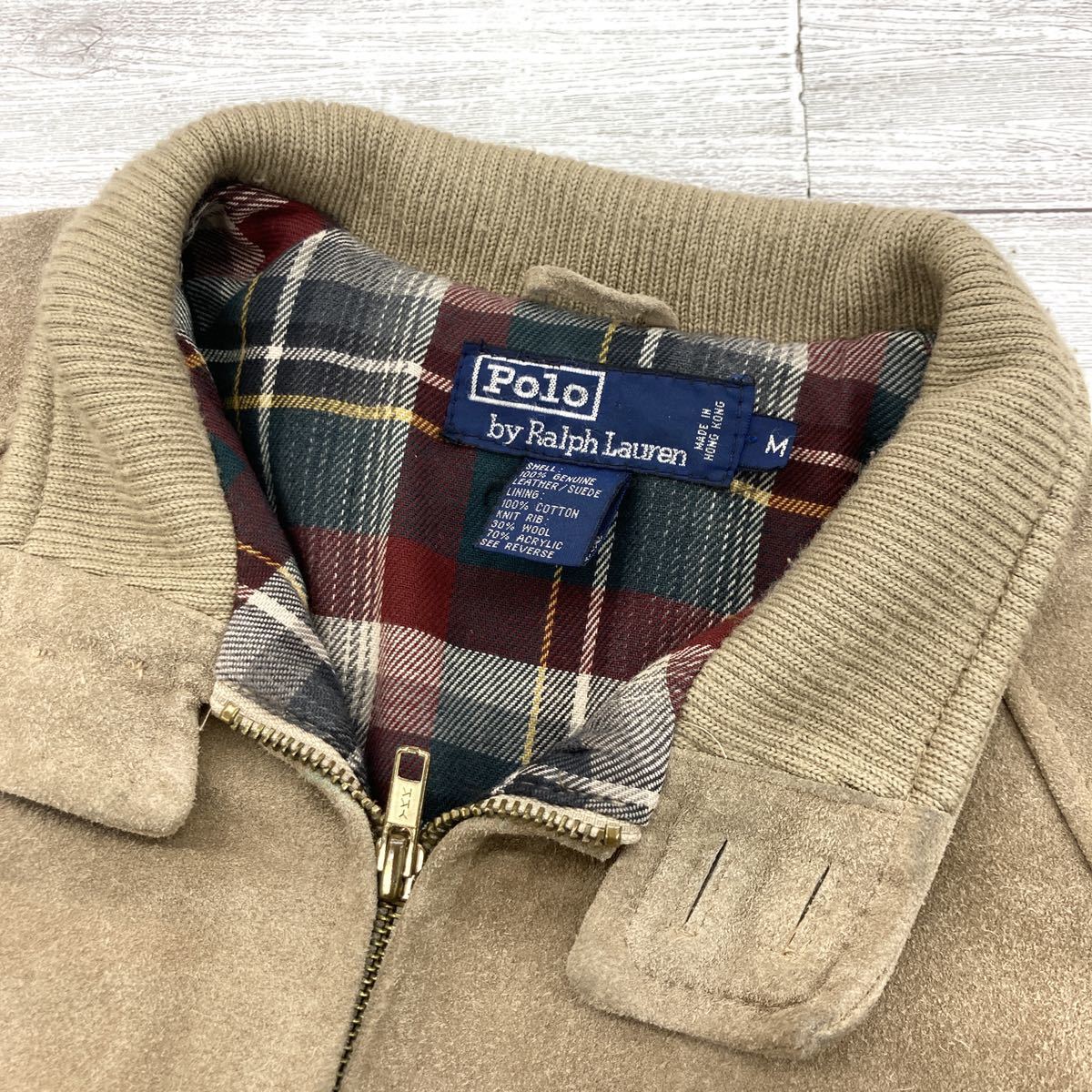 POLO RALPH LAUREN ポロラルフローレン レザージャケット チェック