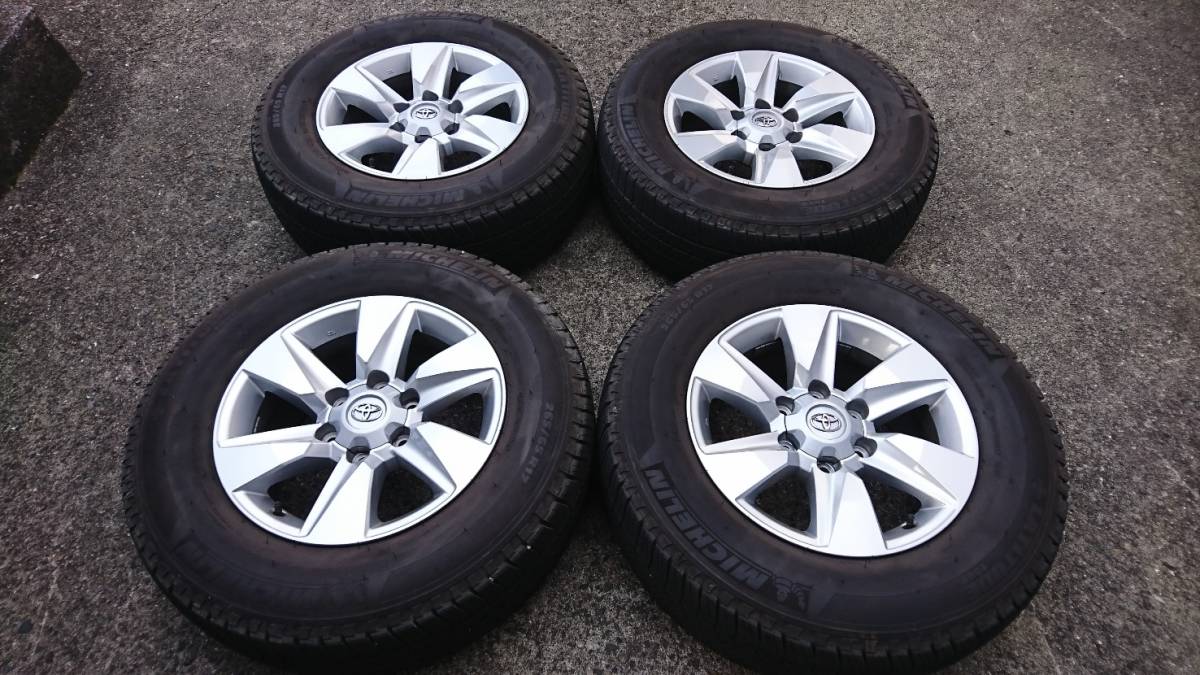 2021年製・超バリ山/超美品】トヨタ 150 プラド 後期純正 17インチ×7.5