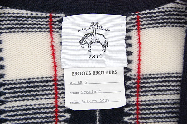 紳士の銘品 定価5.7万 スコットランド製 ブルックスブラザーズ BROOKS 