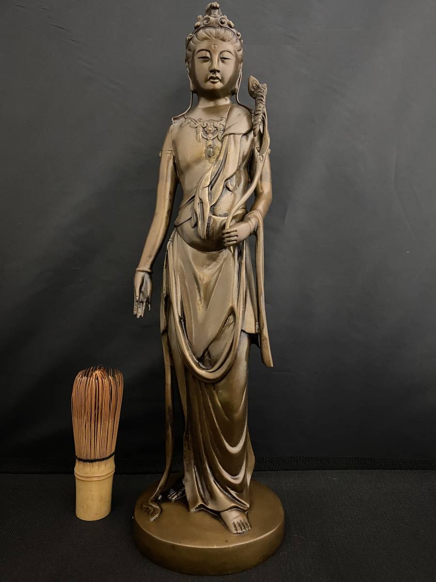 高村光雲 聖観音 菩薩像 銅製 仏像 彫刻 置物 風水 開運 骨董