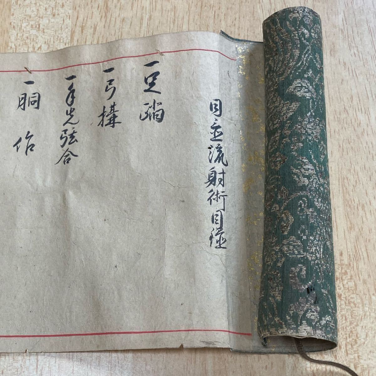 古文書 巻物 目□流射術目録 大坪流馬方許目録 まとめ 古文書 巻物 目□流射術目録 大坪流馬方許目録 まとめ