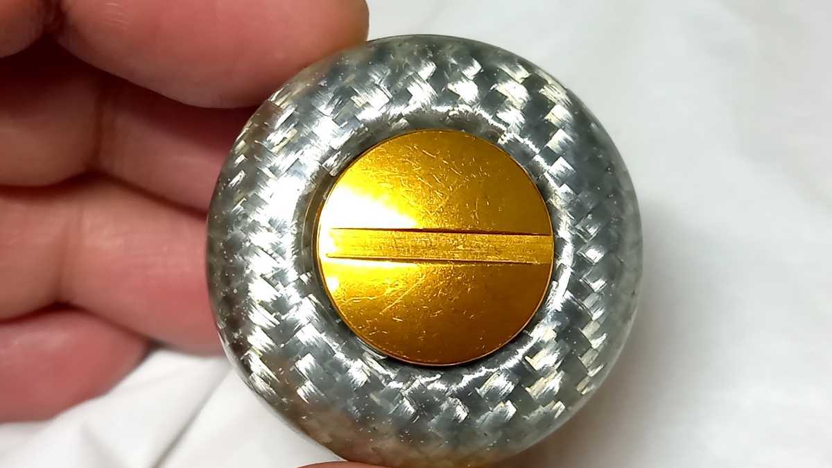 希少 スタジオコンポジット MLサイズ 管理822 カーボンハンドルノブ ラウンドシェープ ゴールド ダイワS シマノA 5