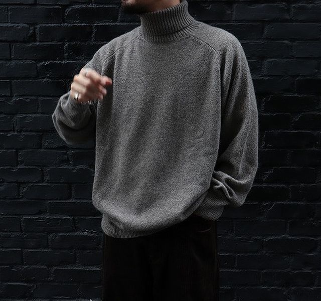 リバーシブルタイプ PHLANNEL SOL / Yak Turtleneck Knit - ニット