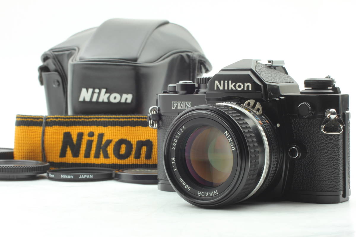 【完売】  美品　Nikon F1.4 50mm NIKKOR Ai & FM2/T New フィルムカメラ