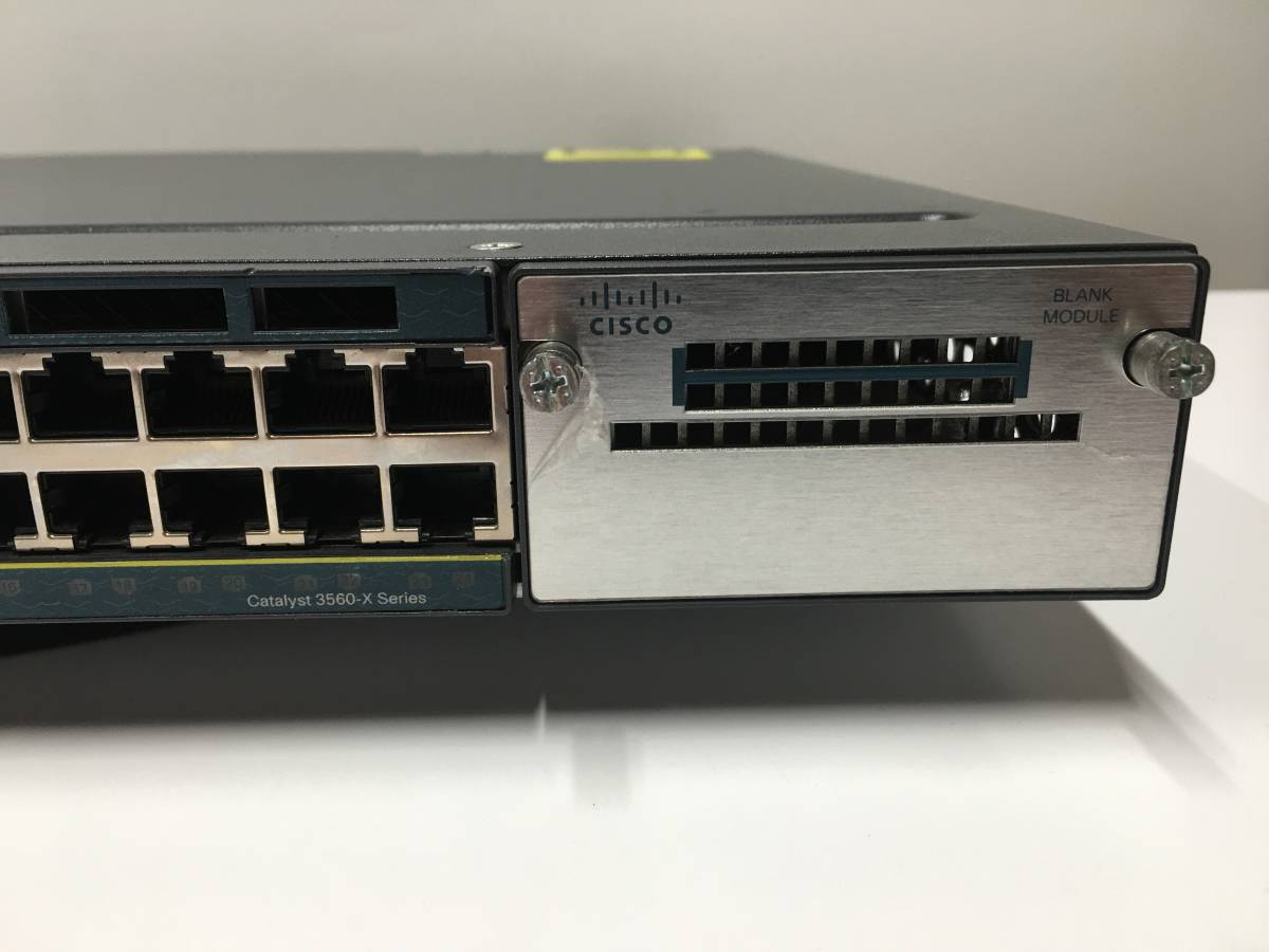 A19041)Cisco Cataryst 3560-X シリーズ (WS-C3560X-24T-S V02) スイッチ 現状品_画像3