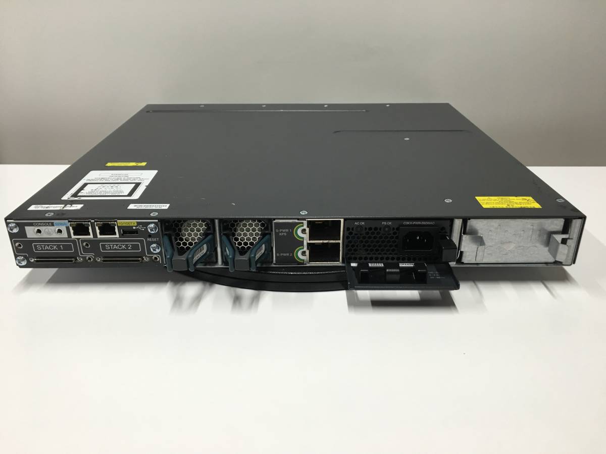 A19165)Cisco Catalyst 3750-Xシリーズ(WS-C3750X-24T-S V03) スイッチ 現状品の画像2