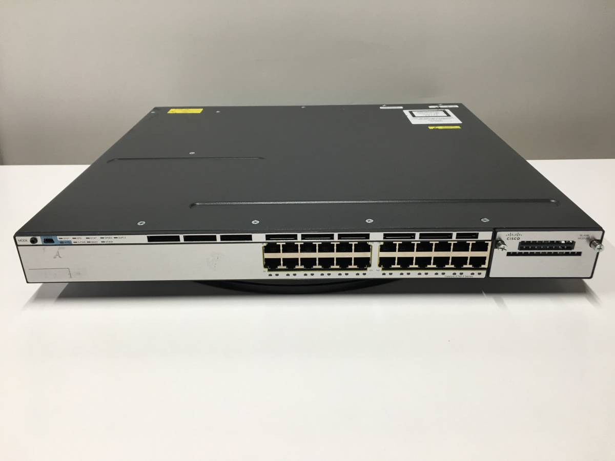 A19165)Cisco Catalyst 3750-Xシリーズ(WS-C3750X-24T-S V03) スイッチ 現状品の画像1