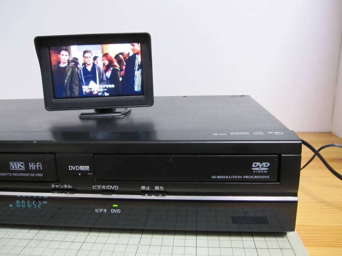 100％品質 TOSHIBA /東芝 SD-V800 ビデオ一体型DVDプレーヤー（動作品 