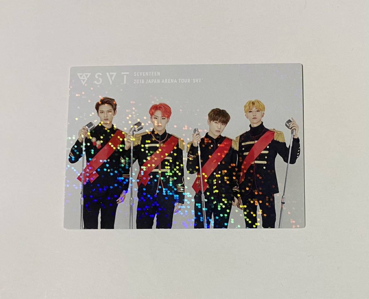 ジュン ホシ ディノ THE8 SEVENTEEN 2018 JAPAN ARENA TOUR SVT トレカ JUN HOSHI DINO ディエイト ミンハオ 軍服 004 パフォチ Photocard
