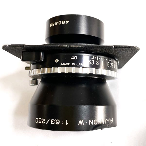 FUJI FUJINON・W F6.3 250mm COPAL Nikon フジ フジノン ニコン レンズボード リンホフテヒニカ規格 大判レンズ 動作確認済み 訳あり C1832_画像8