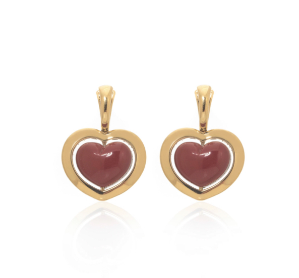 贅沢品アクセサリー超レア♪赤珊瑚MIMI MILANOミミミラノGiulietta E Romeo18Kピアス