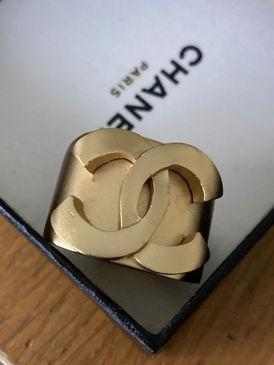 CHANEL シャネル ココマーク リング 指輪 01/C レア ゴールド