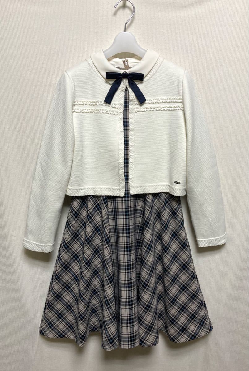 ポンポネットジュニア 女の子 卒服 M/150 フォーマル ワンピーススーツ