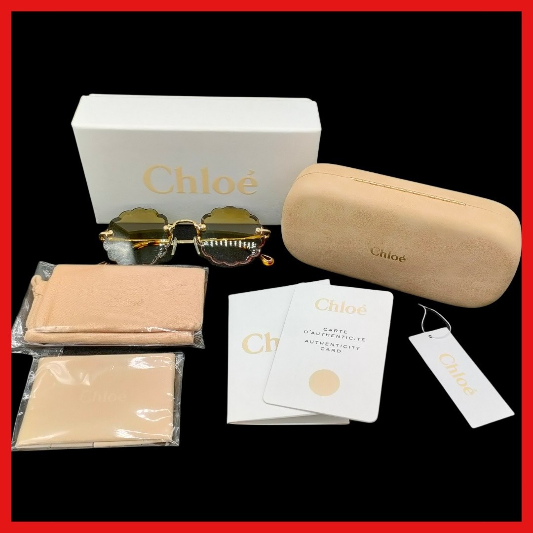 新品未使用】Chloe クロエ サングラス フラワー フラワーモチーフ