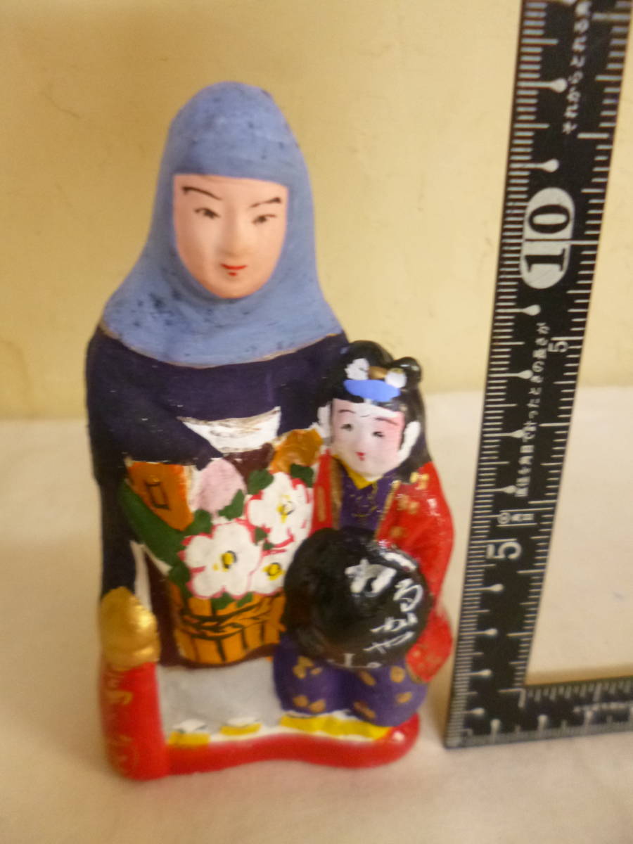 中野土人形 石童丸/刈萱童子 奈良久雄 かるかや山 伏見人形 郷土玩具