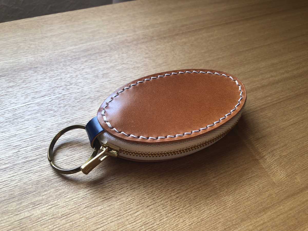 [ free shipping ] cordovan smart key case re- Dell o side Camel × black × white thread blog update middle solorileather.blog.jp