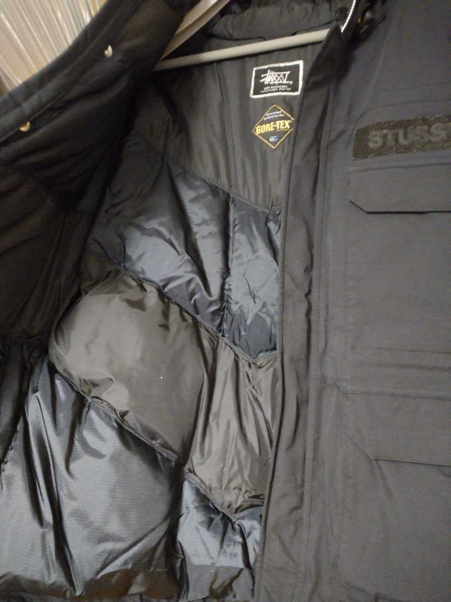 STUSSY×GORE-TEX25周年記念黒XL美中古品ステューシー×ゴアテック STUSSY×GORE-TEX25周年記念黒XL美中古品ステューシー×ゴアテック