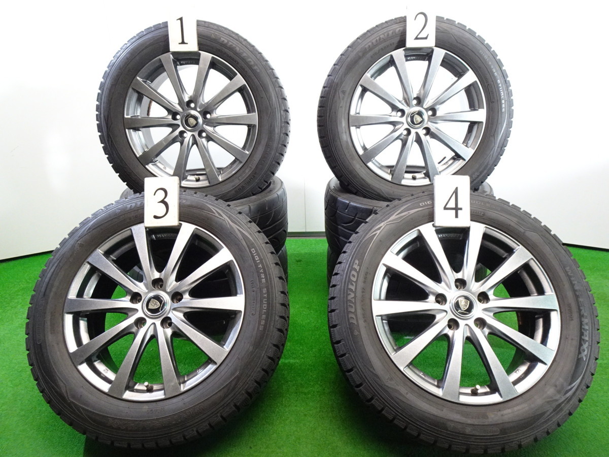 4本 マナレイ 17インチ 7J +55 5H PCD 114.3 スタッドレス ウィンター