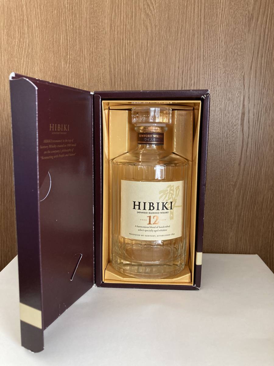【空瓶】サントリー響12年 旧ボトル 43度 700ml 箱付き 小冊子なし 正規販売店 サントリー響12年 旧ボトル ウイスキー