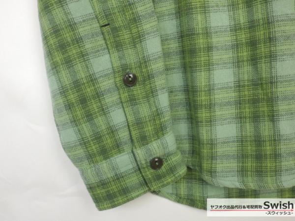 Z177■BEDWIN ベドウィン■新品 BOB チェック ワークシャツ 3 緑_画像3