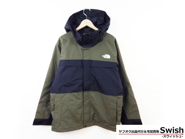 【J02】【THE NORTH FACE ノースフェイス 未使用　Bankedge Jacket バンケッジジャケット L 黒カーキ】1円_画像1