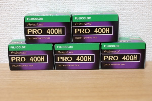 海外並行輸入正規品 富士フイルム PRO400H 5個 35mm　36枚撮　135 プロフェッショナル フィルム