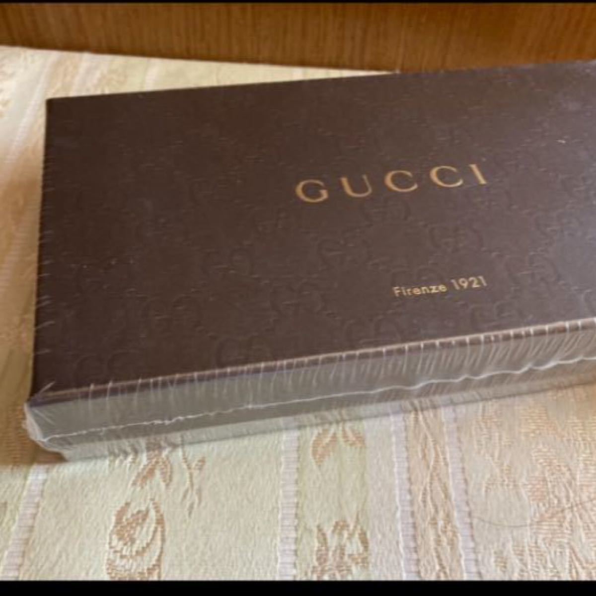 GUCCI グッチ  マイクロGG グッチシマ　ラウンドジップ　長財布　ブルー