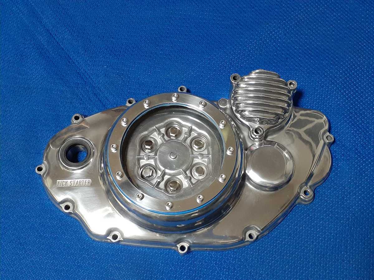 ☆SR400/500スケルトンクラッチカバーを鏡面加工パフ仕上げ♪ ☆SR400/500スケルトンクラッチカバーを鏡面加工パフ仕上げ♪