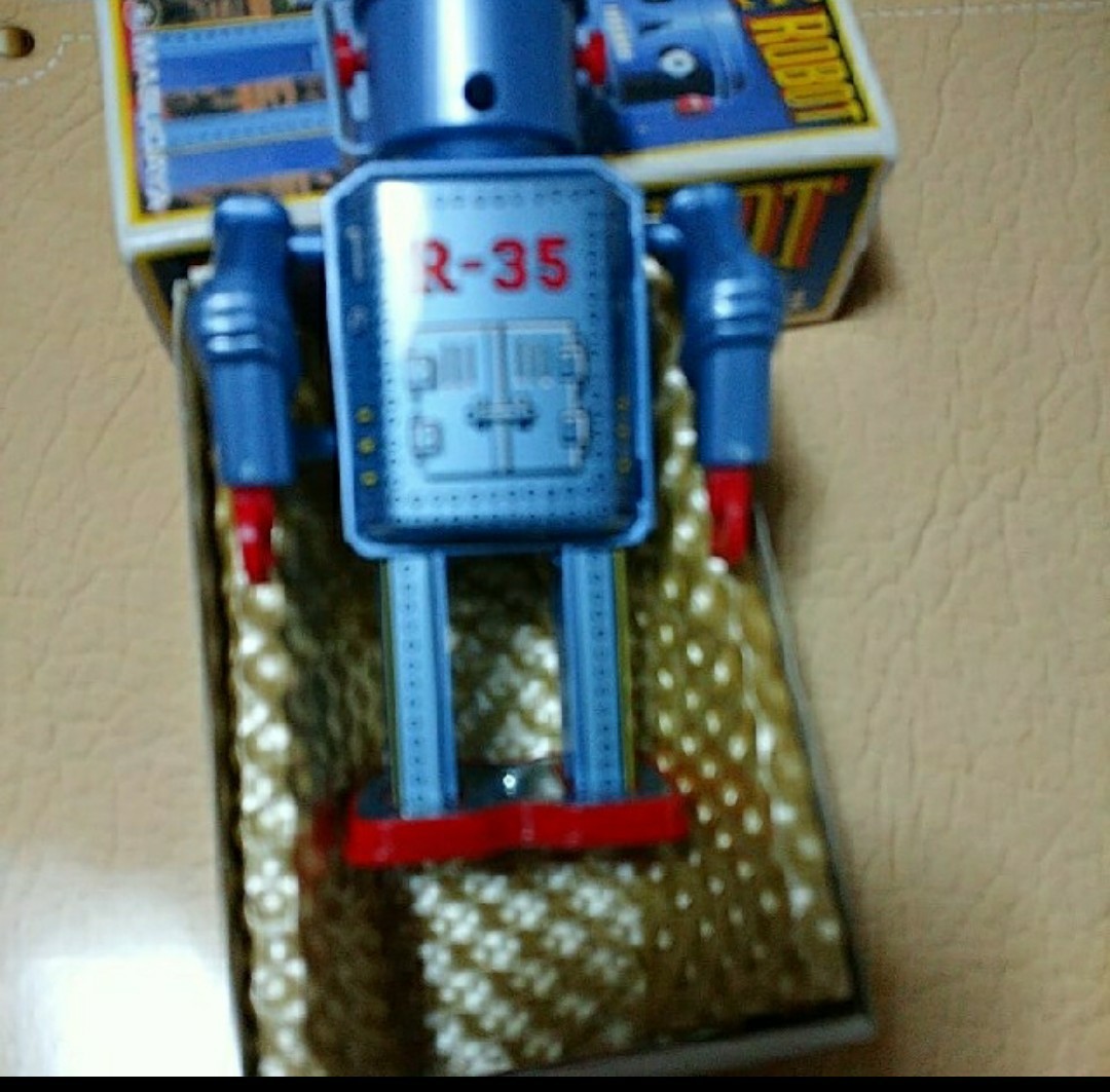 増田屋 マスダヤ　Antique robot アンティークロボット　R~35　ブリキ　新品未使用品