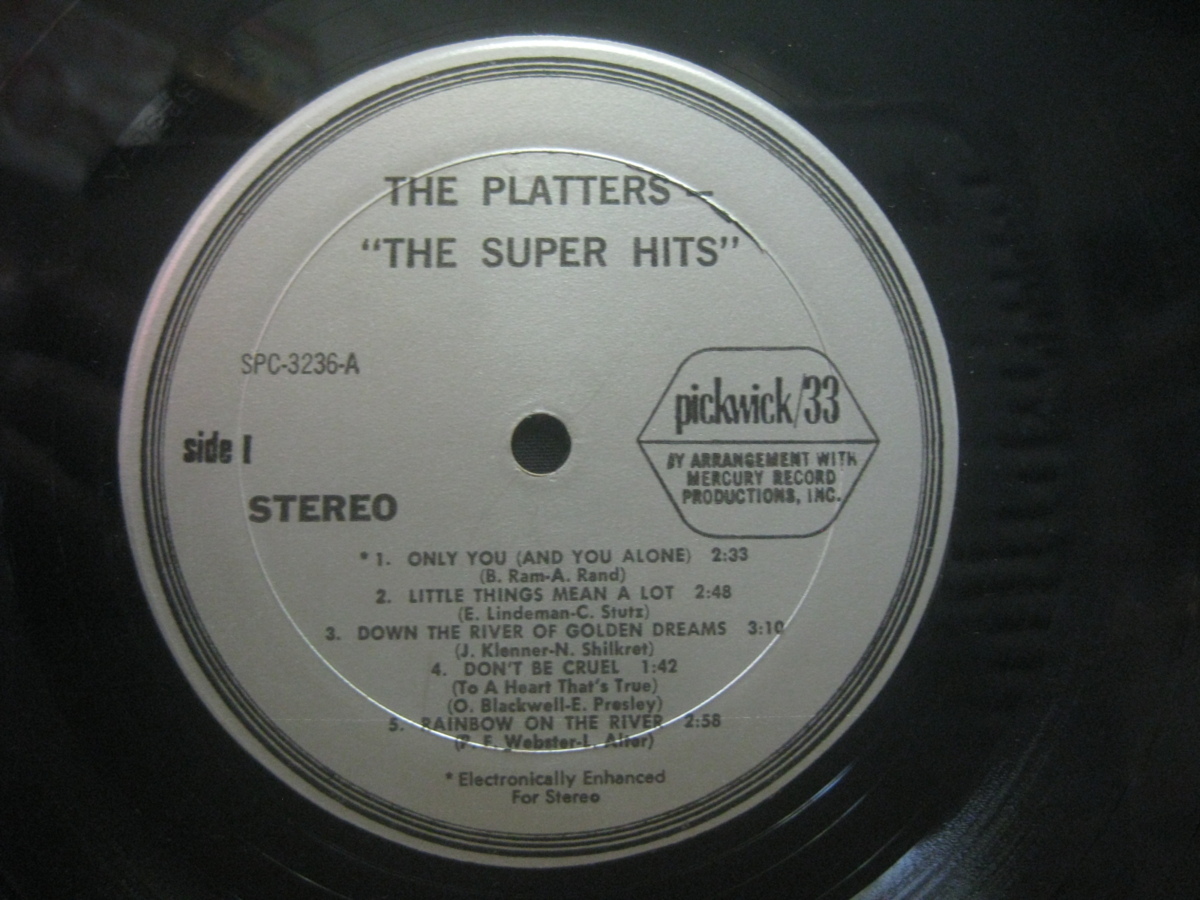 プラターズ / The Platters / Super Hits Of The Platters ◆LP4204NO BYWP◆LP_画像3