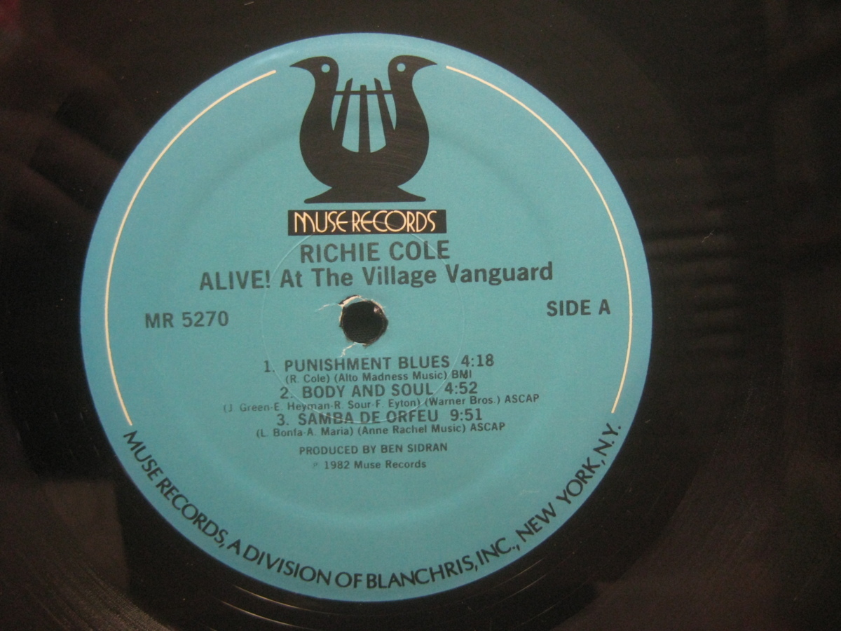 リッチー・コール / Richie Cole / Alive! At The Village Vanguard ◆LP3324NO BBRP◆LP_画像3