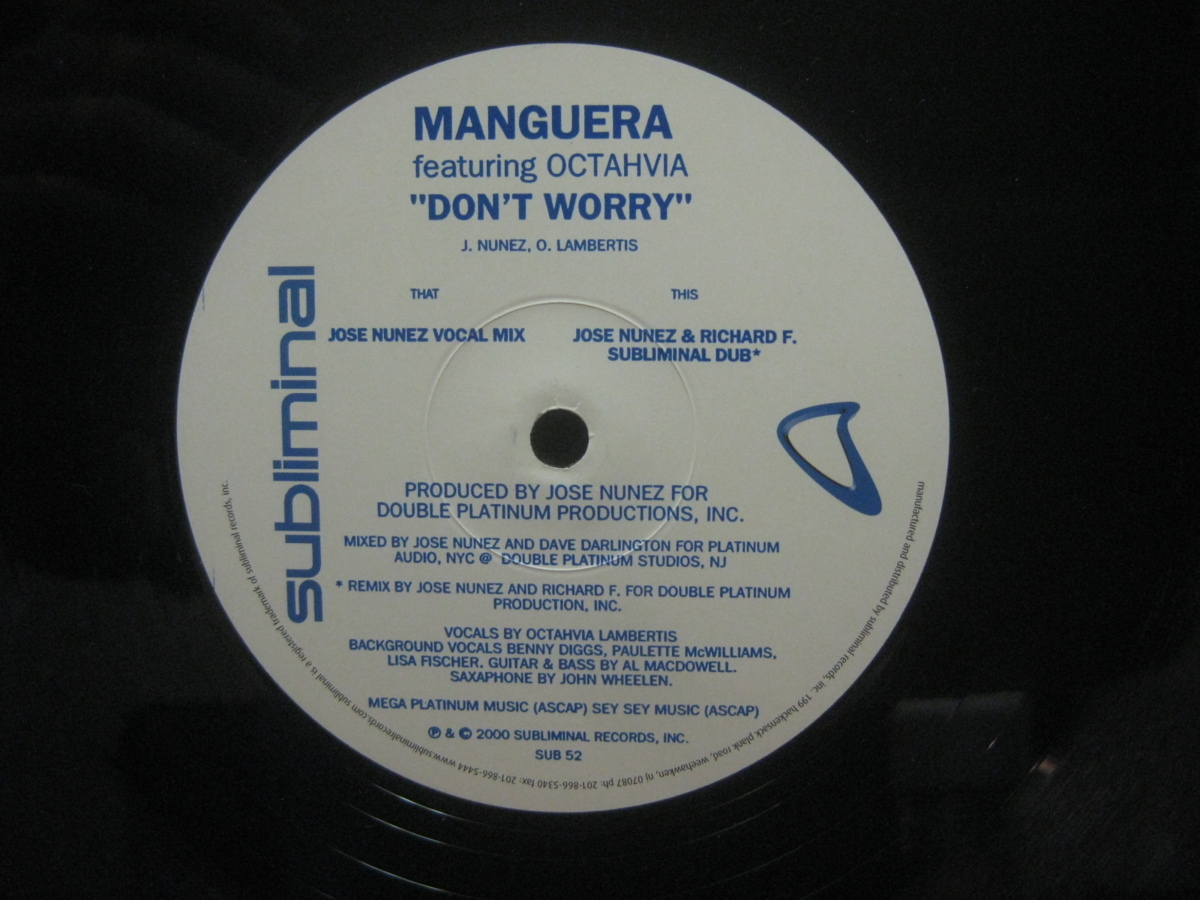 Manguera / Don't Worry ◆Z649NO◆12インチ_画像2