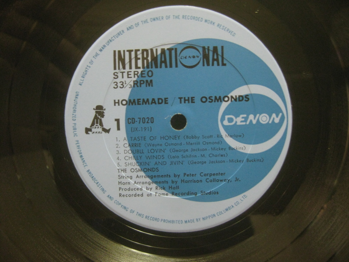 The Osmonds / Homemade ◆Y873NO◆LP_画像3