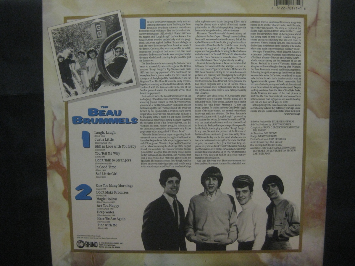 The Beau Brummels / The Best Of The Beau Brummels ◆Z194NO◆LP_画像2